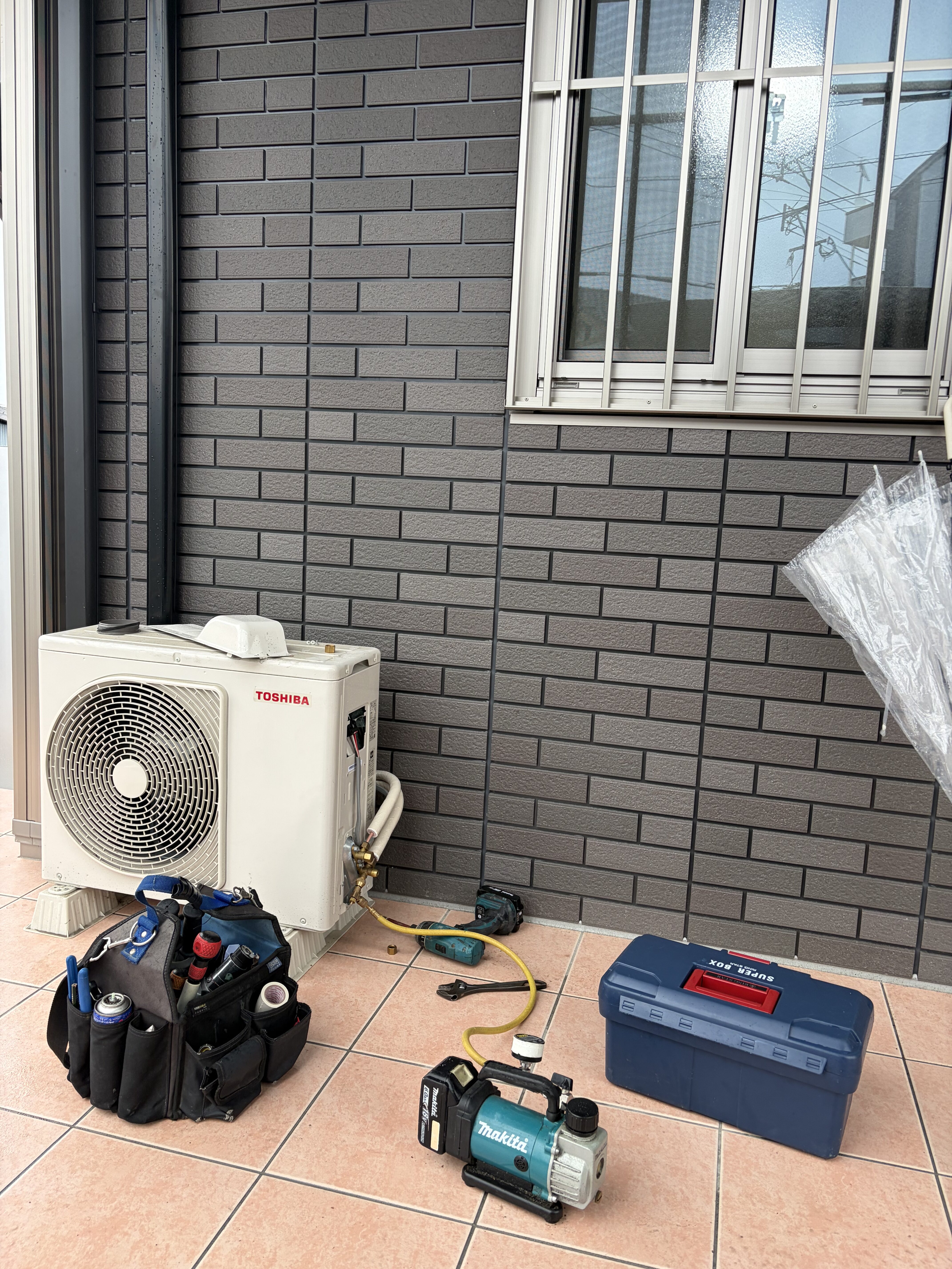 佐賀市でのエアコン取り付け