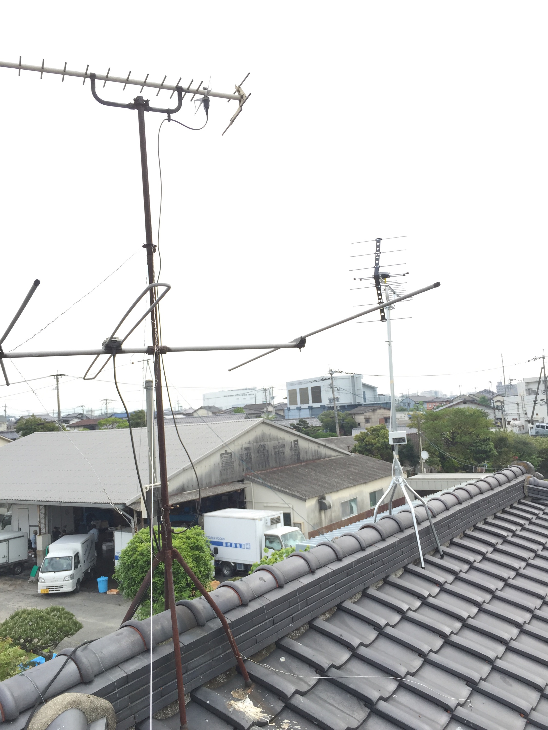 鳥栖市でのアンテナ工事