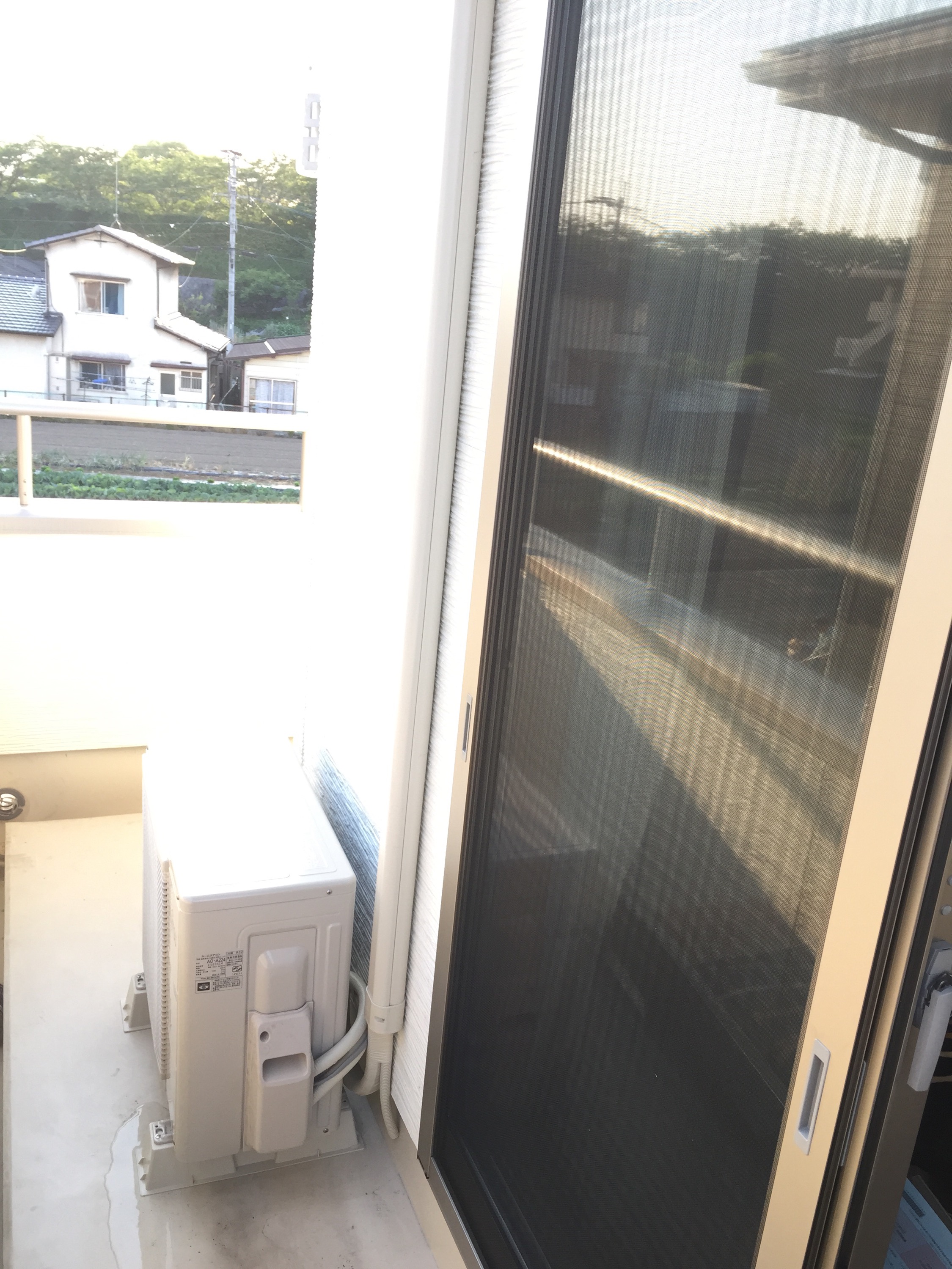 久留米市でのエアコン移設、取り付け