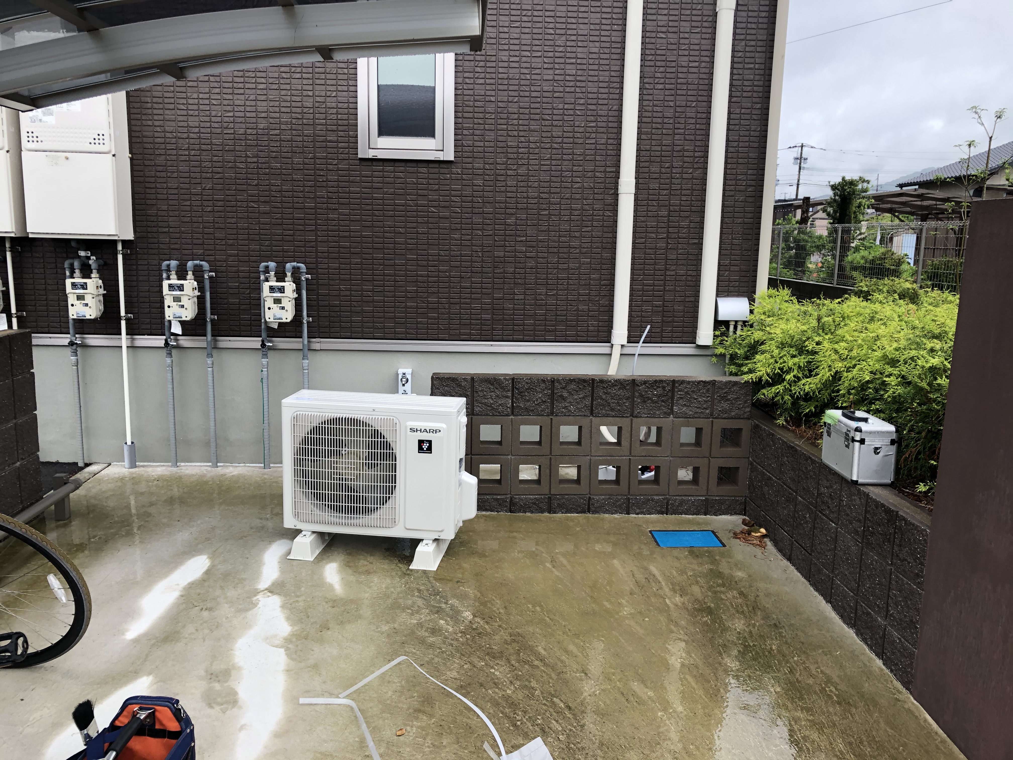 小郡市でのエアコン取り付け
