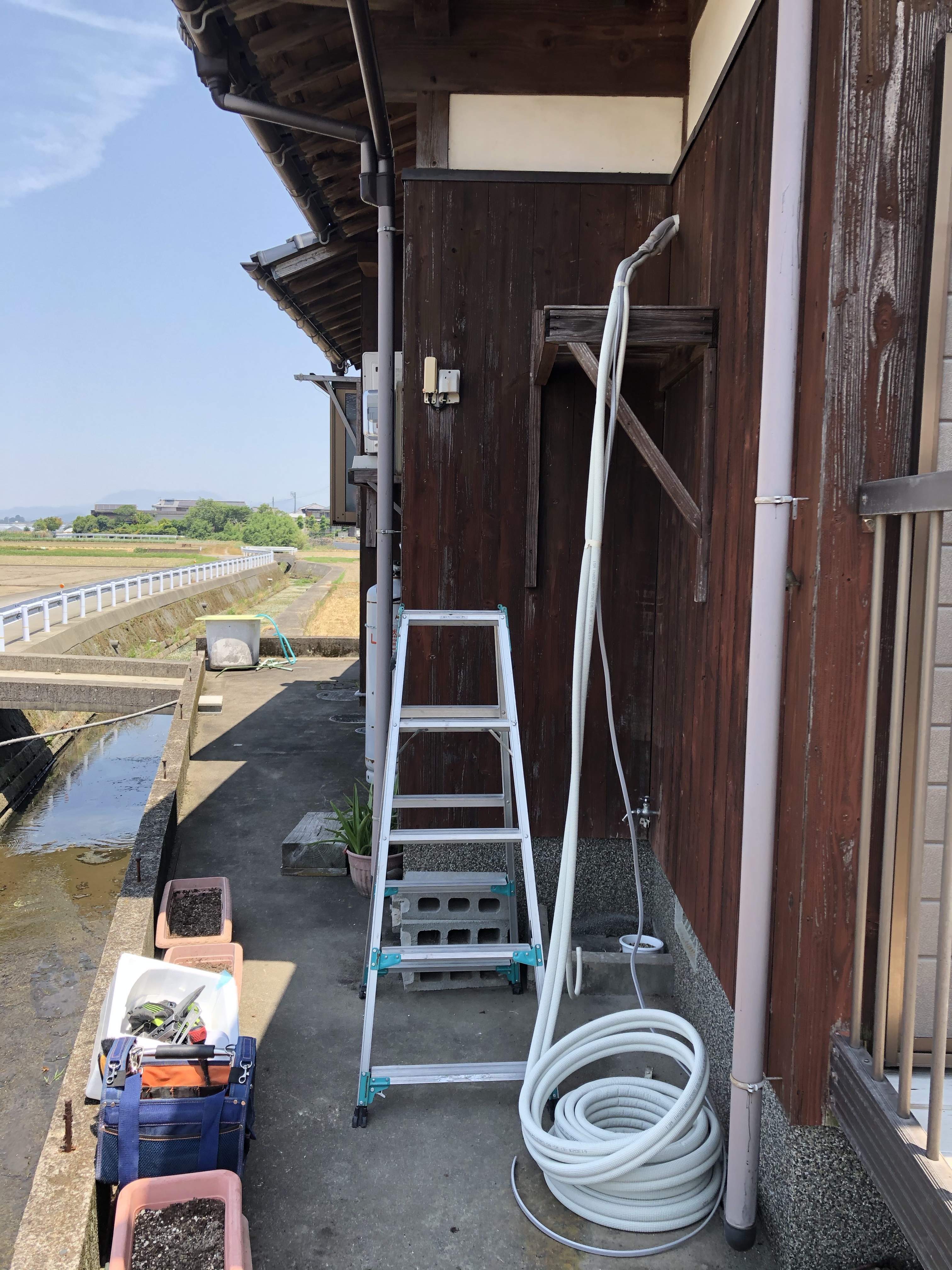 久留米市北野町でのエアコン取り付け依頼