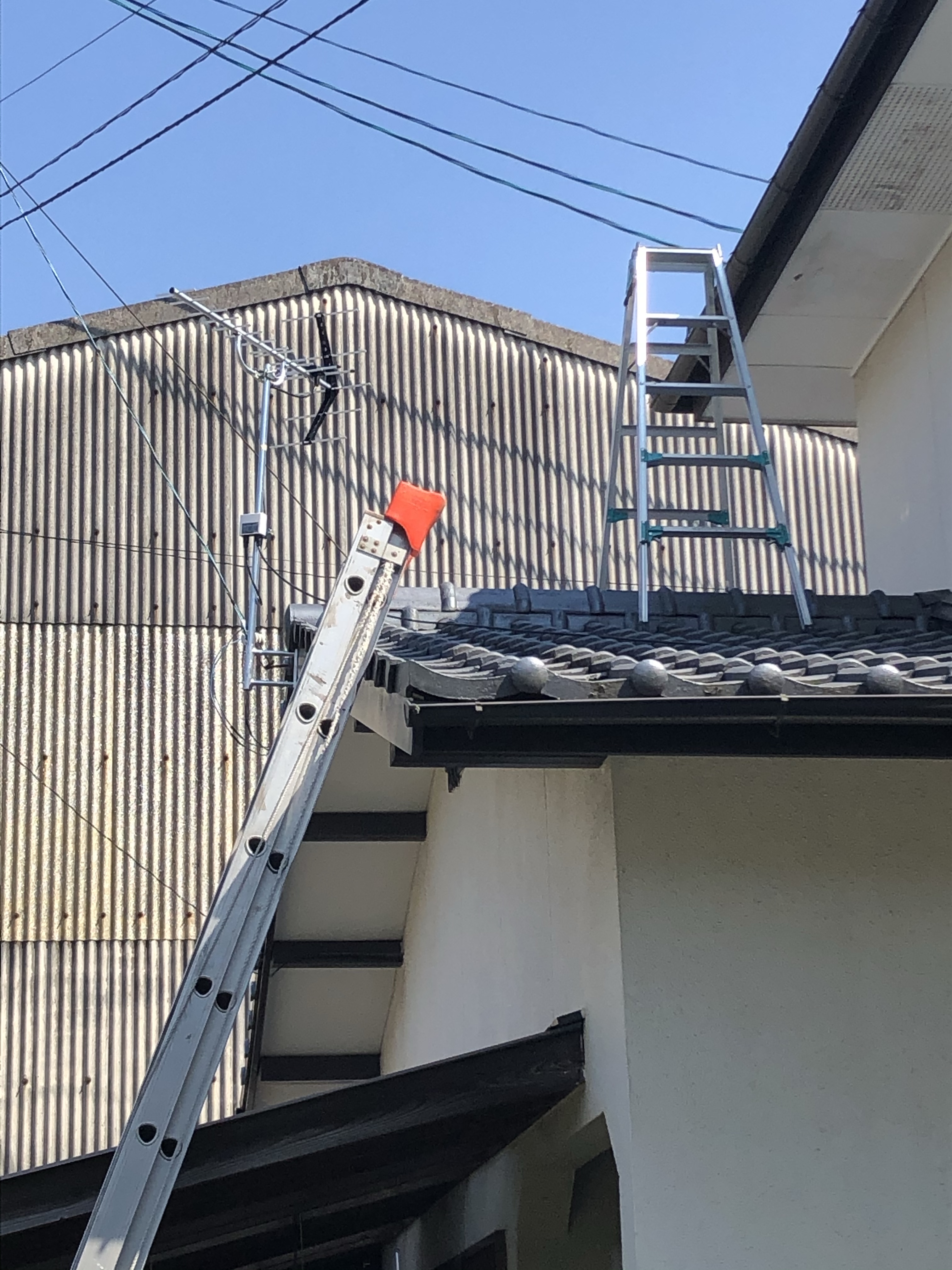 小郡市でのアンテナ工事