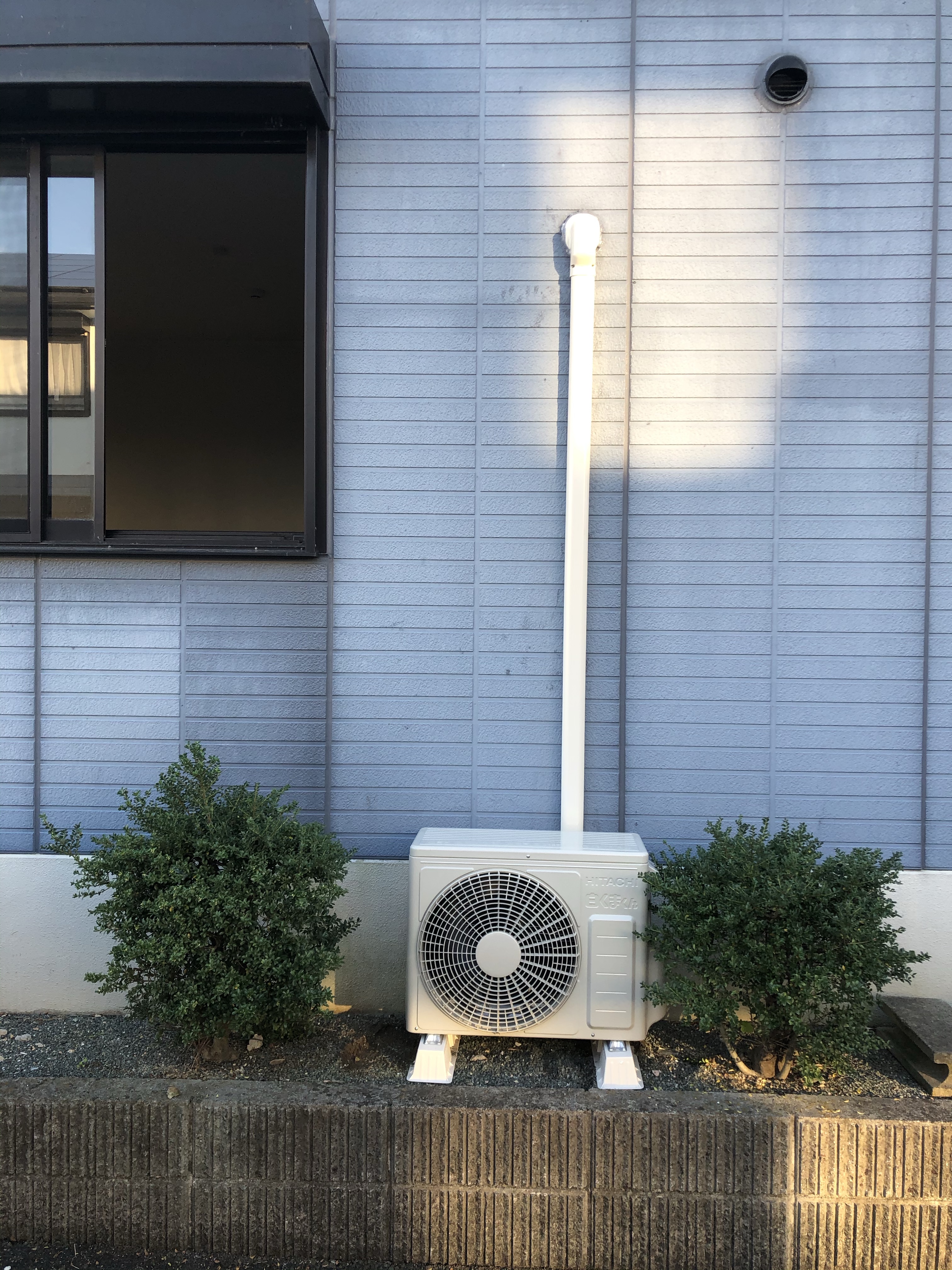 筑紫野市でのエアコン工事