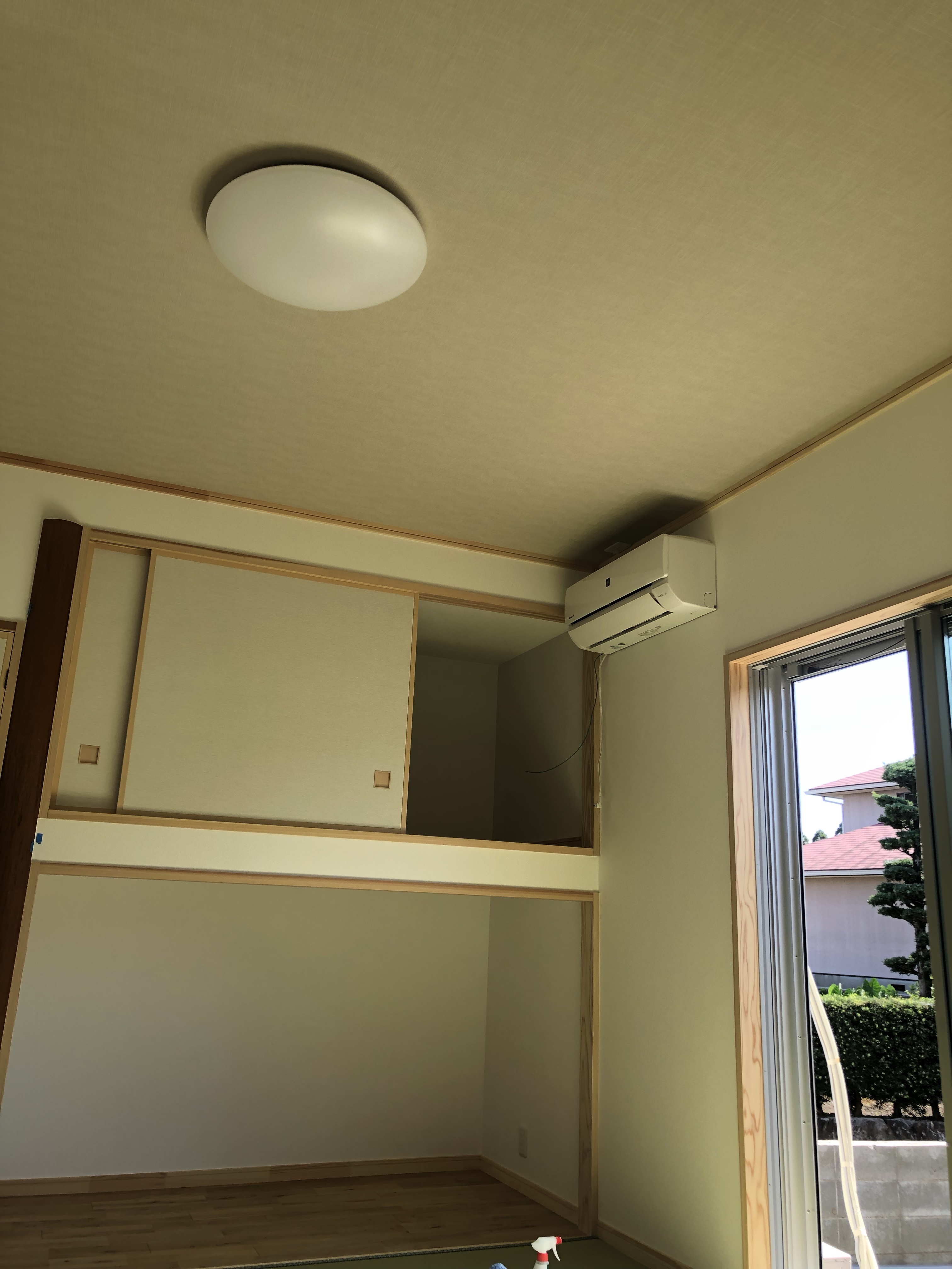 久留米市御井町でのエアコン取り付け