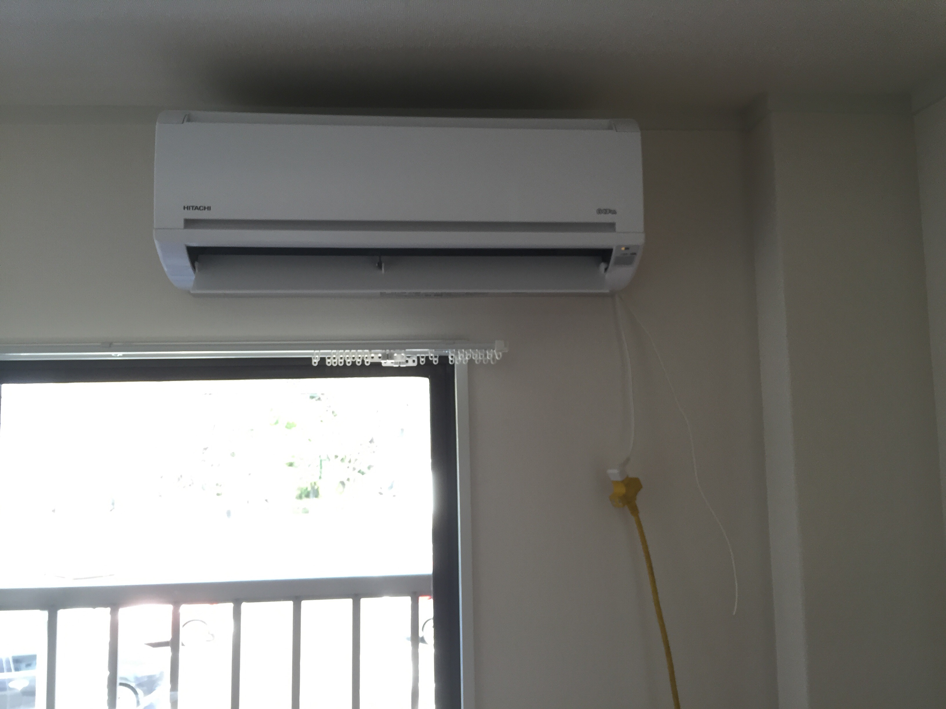 久留米市でのエアコン取り付け工事