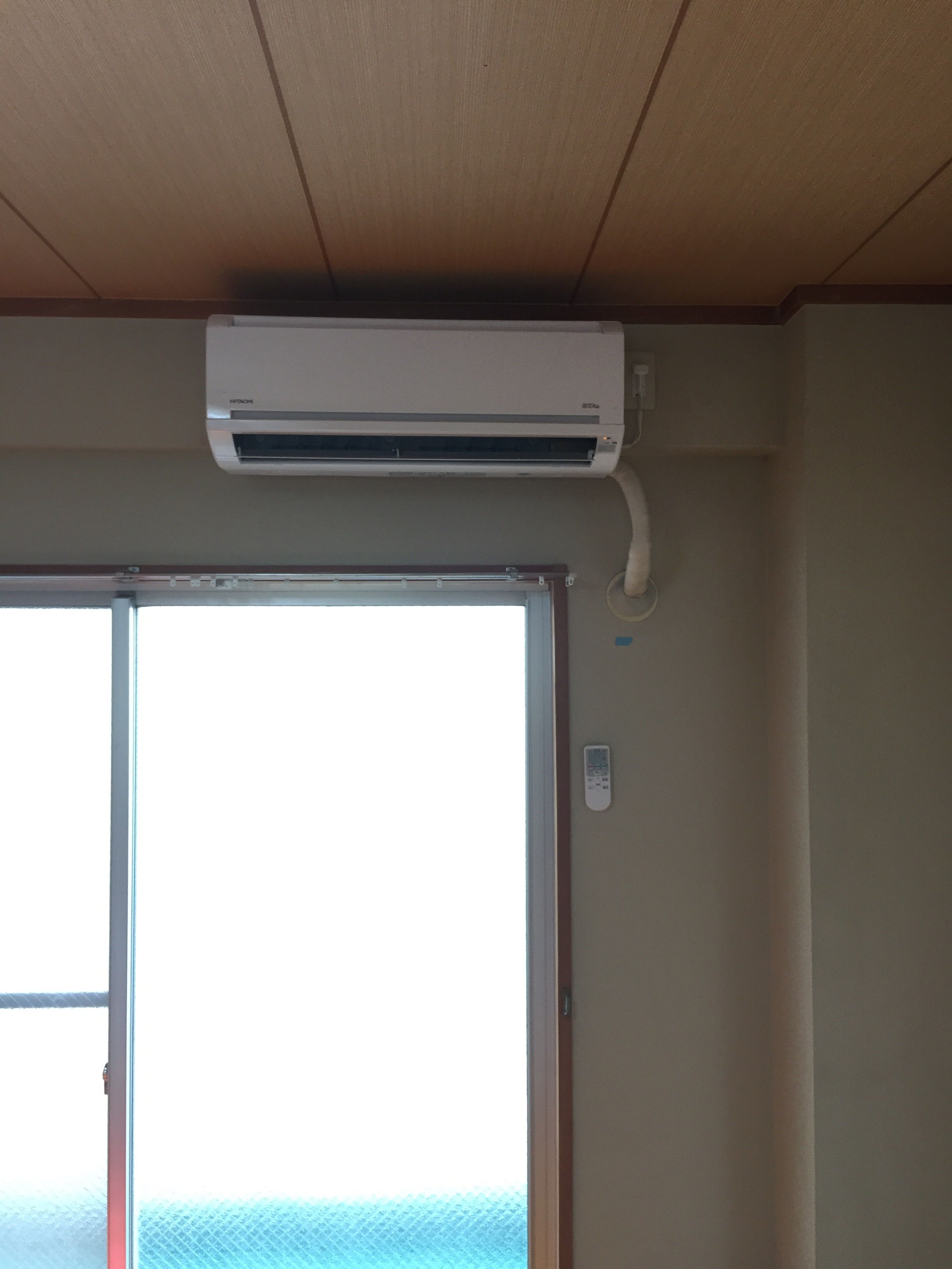 久留米市でのエアコン取り付け工事