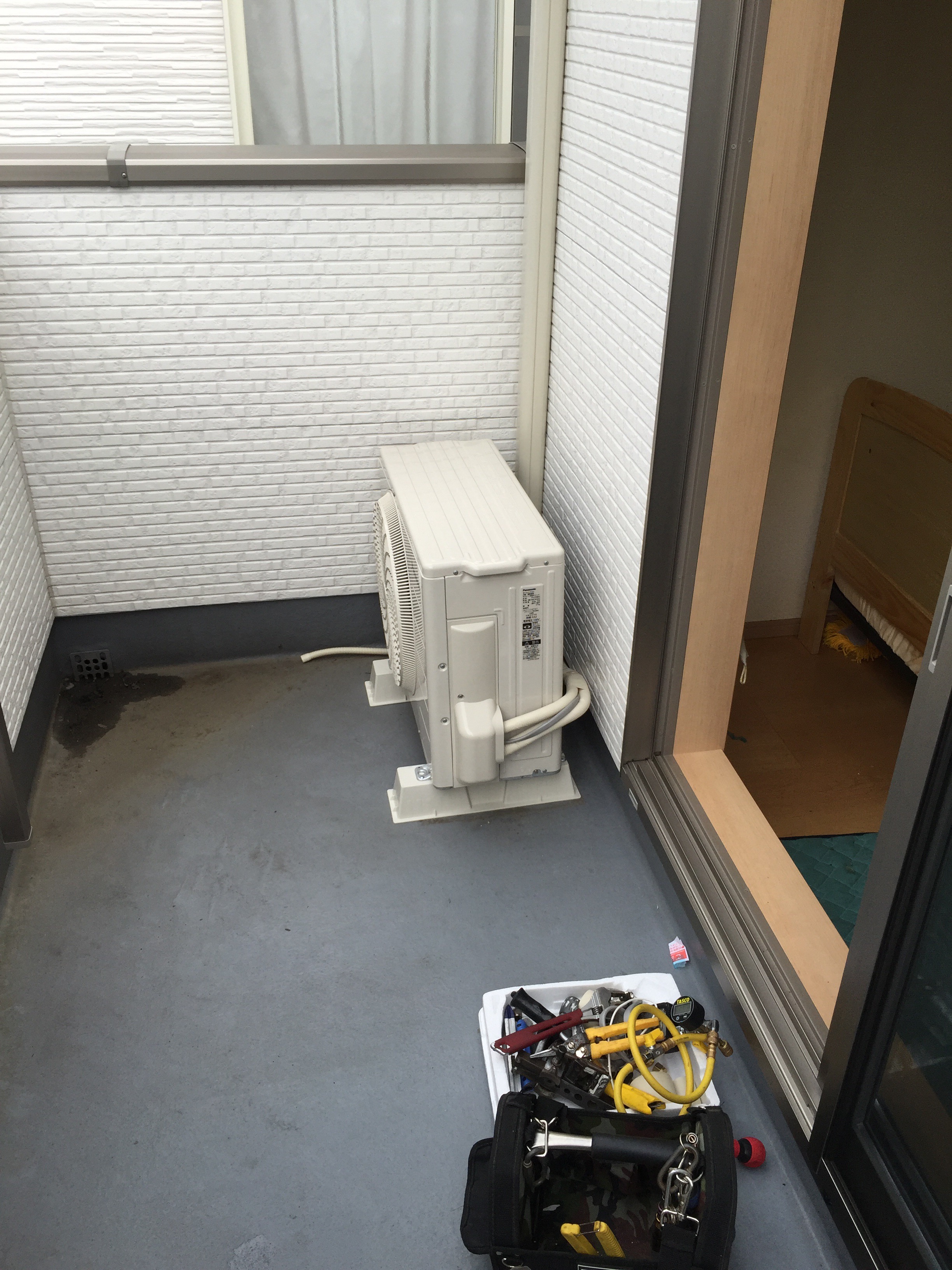 久留米市でのエアコン取り付け