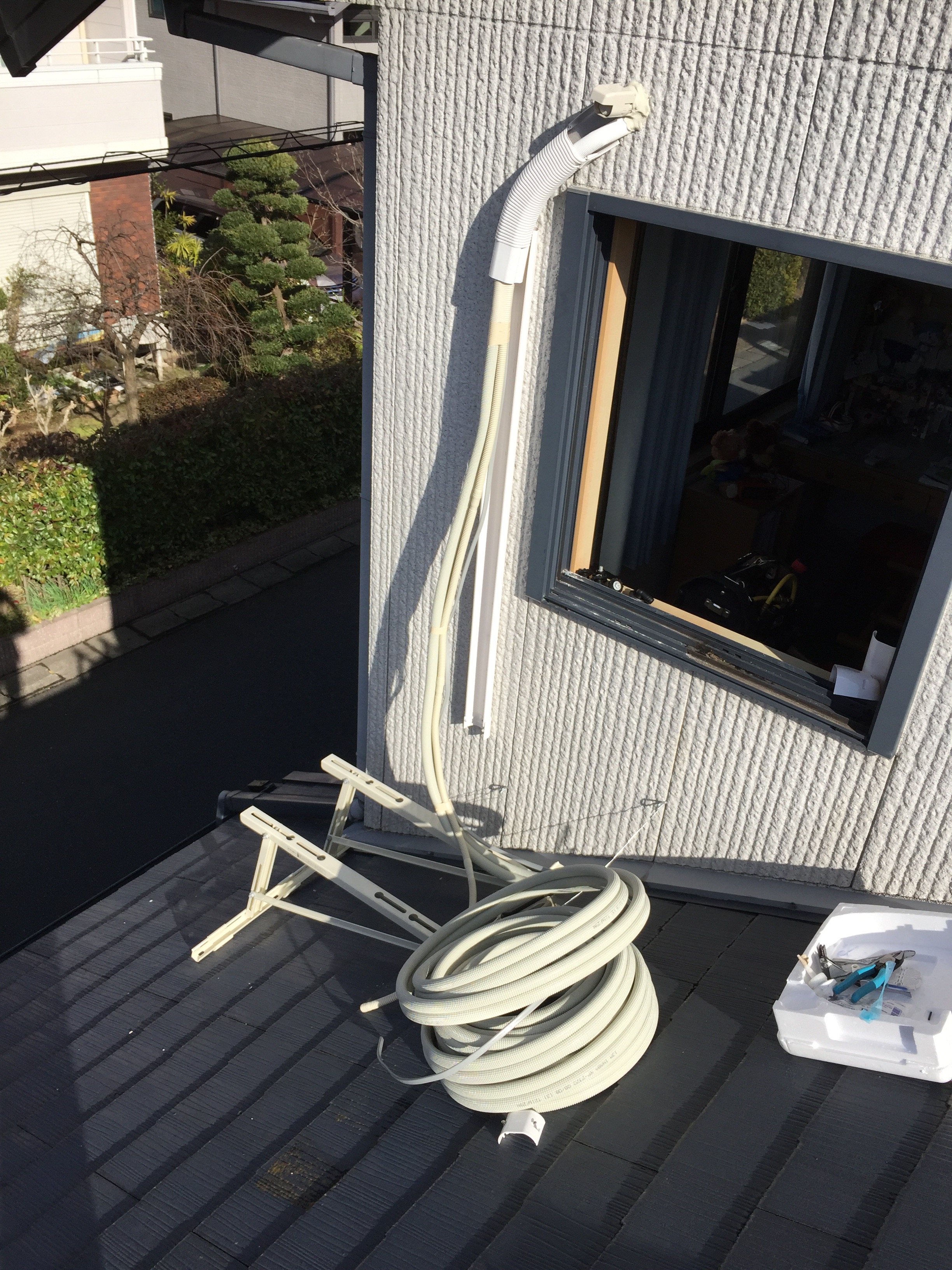 久留米市でのエアコン取り付け