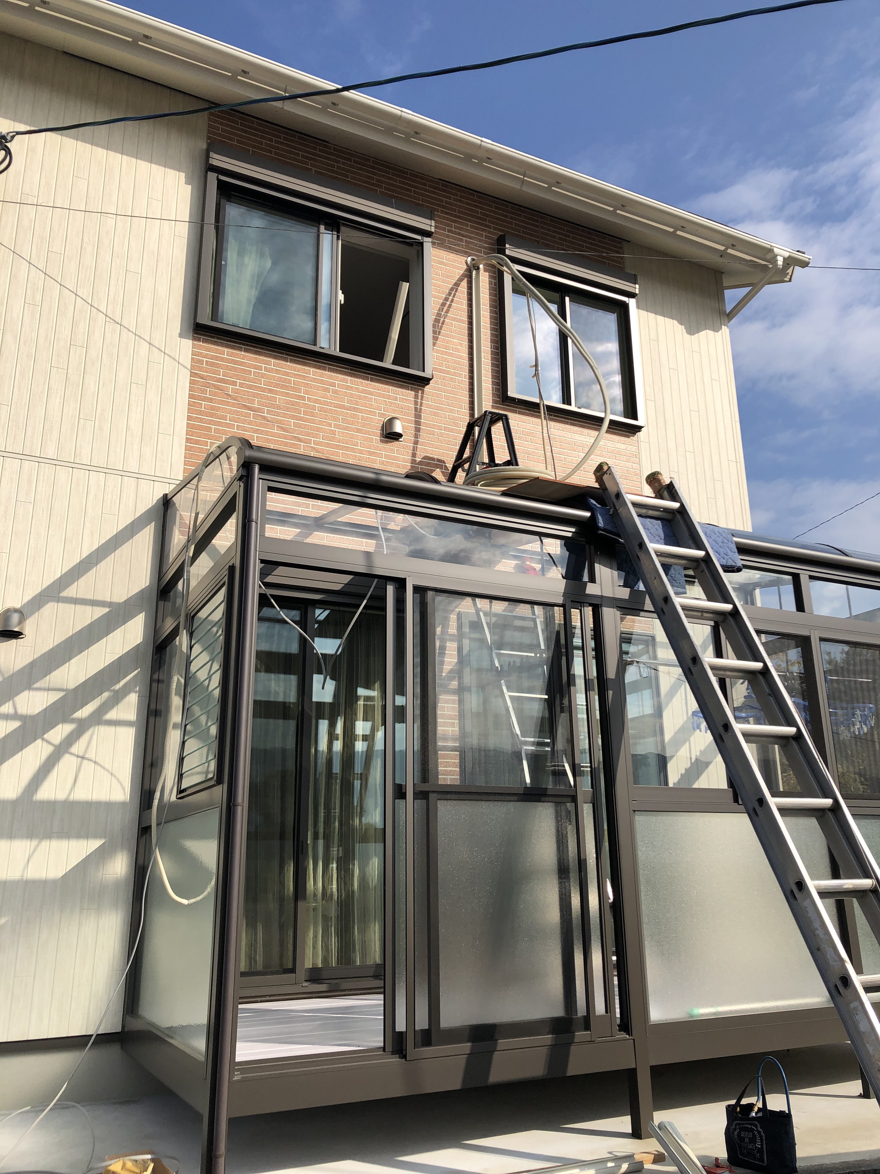 久留米市北野町でのエアコン取り付け